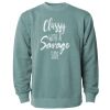 Unisex Midweight Pigment-Dyed Crewneck Sweatshirt Thumbnail