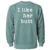 Unisex Midweight Pigment-Dyed Crewneck Sweatshirt Thumbnail