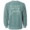 Unisex Midweight Pigment-Dyed Crewneck Sweatshirt Thumbnail