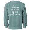 Unisex Midweight Pigment-Dyed Crewneck Sweatshirt Thumbnail