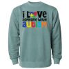 Unisex Midweight Pigment-Dyed Crewneck Sweatshirt Thumbnail