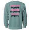 Unisex Midweight Pigment-Dyed Crewneck Sweatshirt Thumbnail