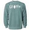 Unisex Midweight Pigment-Dyed Crewneck Sweatshirt Thumbnail
