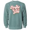 Unisex Midweight Pigment-Dyed Crewneck Sweatshirt Thumbnail