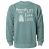 Unisex Midweight Pigment-Dyed Crewneck Sweatshirt Thumbnail