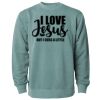 Unisex Midweight Pigment-Dyed Crewneck Sweatshirt Thumbnail