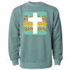 Unisex Midweight Pigment-Dyed Crewneck Sweatshirt Thumbnail