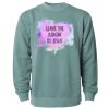 Unisex Midweight Pigment-Dyed Crewneck Sweatshirt Thumbnail