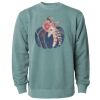 Unisex Midweight Pigment-Dyed Crewneck Sweatshirt Thumbnail