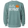 Unisex Midweight Pigment-Dyed Crewneck Sweatshirt Thumbnail