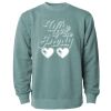 Unisex Midweight Pigment-Dyed Crewneck Sweatshirt Thumbnail