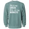 Unisex Midweight Pigment-Dyed Crewneck Sweatshirt Thumbnail