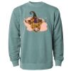 Unisex Midweight Pigment-Dyed Crewneck Sweatshirt Thumbnail