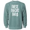 Unisex Midweight Pigment-Dyed Crewneck Sweatshirt Thumbnail