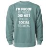Unisex Midweight Pigment-Dyed Crewneck Sweatshirt Thumbnail