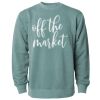 Unisex Midweight Pigment-Dyed Crewneck Sweatshirt Thumbnail