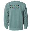 Unisex Midweight Pigment-Dyed Crewneck Sweatshirt Thumbnail
