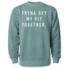 Unisex Midweight Pigment-Dyed Crewneck Sweatshirt Thumbnail