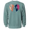Unisex Midweight Pigment-Dyed Crewneck Sweatshirt Thumbnail