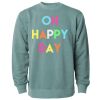 Unisex Midweight Pigment-Dyed Crewneck Sweatshirt Thumbnail