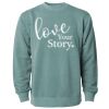 Unisex Midweight Pigment-Dyed Crewneck Sweatshirt Thumbnail