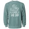 Unisex Midweight Pigment-Dyed Crewneck Sweatshirt Thumbnail
