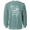 Unisex Midweight Pigment-Dyed Crewneck Sweatshirt Thumbnail