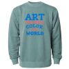 Unisex Midweight Pigment-Dyed Crewneck Sweatshirt Thumbnail